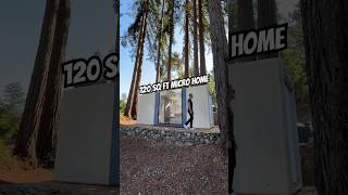 I Toured a 120 square foot PREFAB HOME in the Forest hometour tinyhouse prefabhome [upl. by Yesoj14]