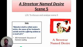 A Streetcar Named Desire  Scene 5 analysis [upl. by Alyehc507]