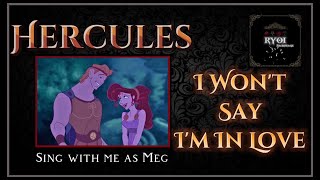 I Wont Say Im In Love  Hercules Musess Parts Only  Karaoke [upl. by Turtle]