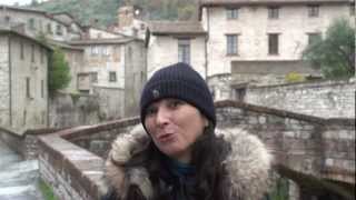 Gubbio Umbria Italy walk1 [upl. by Lelah]