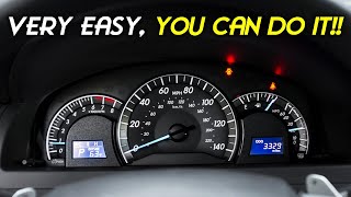 HOW TO RESET TOYOTA CAMRY TPMS LIGHT FOR 20122017 WITH OR WITHOUT A RESET BUTTON toyotacamry tpms [upl. by Anuska]