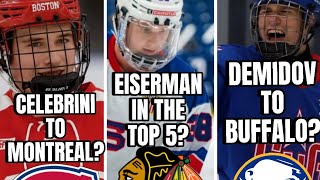 THIS DRAFT CLASS IS INSANE MY 2024 NHL MOCK DRAFT Top 10 PICKS [upl. by Gram]