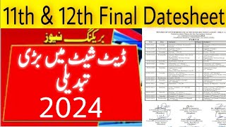 Date sheet 1st year 2nd year 2024  date sheet 2024 [upl. by Puto410]