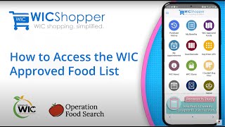 WIC Approved Foods  WICShopper App [upl. by Nylrehc517]