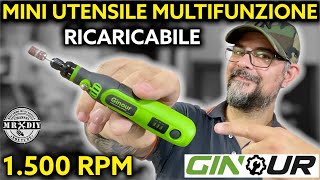 Mini levigatrice a penna ginour 37V ricaricabile Dremel per incisione legno e metallo Muscarella [upl. by Ahsiatal]