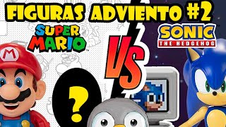 DIA 2 SONIC VS MARIO RETO faltan 23 días para Navidad Comparativa Figuras Calendario Adviento 2022 [upl. by Frendel]