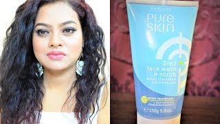 Oriflame Pure Skin 2in1 Face Wash and Scrub Review [upl. by Jeniffer]