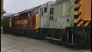 Railways 1996 Crewe open day visit arrivals [upl. by Akeem]