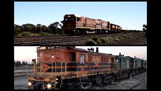 Older videos of trains at Whyalla Steel Works and The Stonie South Australia [upl. by Nerret]