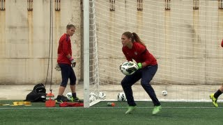 Inside the Lines US WNT Goalkeepers in Foxborough Mass [upl. by Kassey]