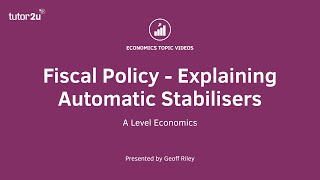 Fiscal Policy  Explaining Automatic Stabilisers [upl. by Lateh]