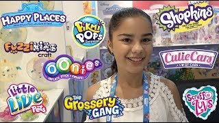 Toy Fair 2018  Shopkins Oonies Cutie Cars Happy Places [upl. by Anitnatsnoc]