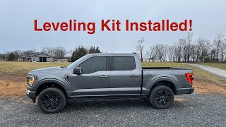 2023 Ford F150 Leveling Kit Install [upl. by Oiludbo]