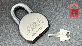 ACE A527 Round Body Padlock Picked [upl. by Pru]