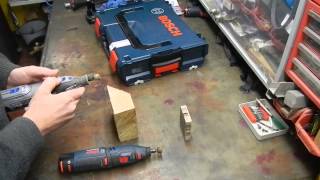 Bosch GRO 108 VLi vs Dremel 8200 Lasttest [upl. by Levison]