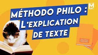 Méthode Bac  Philo lexplication de texte [upl. by Monia]