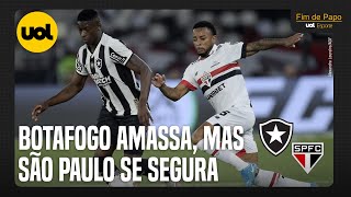 🔴 BOTAFOGO MARTELA ACERTA A TRAVE 2 VEZES MAS SÃO PAULO SEGURA EMPATE NAS QUARTAS DA LIBERTADORES [upl. by Aronas909]