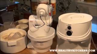 Bosch Compact Mixer Demonstration 100 Whole Grain Bread Recipe [upl. by Estrellita]