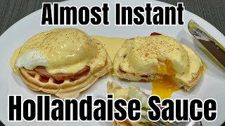 Almost Instant Hollandaise Sauce  Only Four Ingredients [upl. by Haughay]