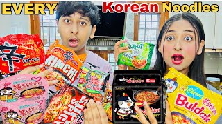 Eating Every Korean Noodles koreanfood koreannoodles [upl. by Kelby]