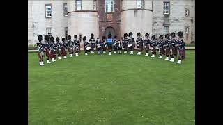 Turriff amp District Pipe Band at Fyvie Castle  Silver Threads Among The Gold [upl. by Nipahc]