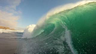 GoPro HD HERO Camera Big Wave Surfing in Chile [upl. by Riaj]