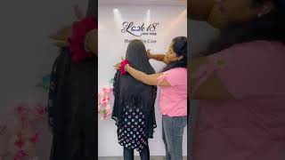 Permanent hair extension service in Chennai hair hairextensionist hairextensions look18 trend [upl. by Ardenia]