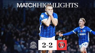 All Square In PO4 🟦  Pompey 22 Charlton Athletic  Highlights [upl. by Tarah894]