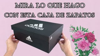 Convierte una simple caja de zapatos de cartón en un organizador de mesa para tu zona de trabajo DIY [upl. by Stier262]