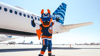 New York Islanders and JetBlue Take Over Terminal 5 at JFK [upl. by Cowie]