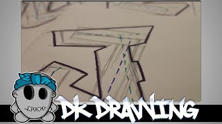 Graffiti Tutorial for beginners  Simple Letters 1 [upl. by Elinad]