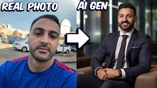 How to Create a Professional LinkedIn Profile Photo with Midjourney [upl. by Maximo]