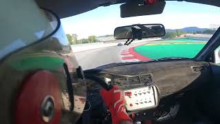 Cayman gt4 and civic eg6 turbo in montmelo GP track [upl. by Parthinia163]