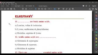 L3 MCQs on Amino Acids Classification [upl. by Marena]