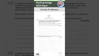 AQA Alevel Psychology 2024 Paper 1 Memory [upl. by Alat490]