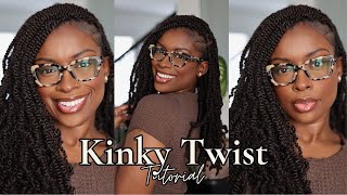 Kinky Twist Tutorial Step By Step Detailed Tutorial [upl. by Greenberg]