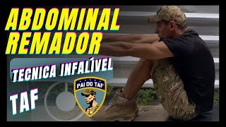 ABDOMINAL REMADOR  Técnica correta para ser aprovado no TAF [upl. by Enomar203]