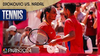 Novak Djokovic STANDS TALL against Rafael Nadal in singles competition  Paris Olympics  NBC Sports [upl. by Werd570]