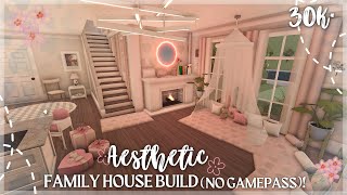 30K BLOXBURG AESTHETIC FAMILY HOUSE BUILD 2STORY NO ADVANCED PLACEMENT [upl. by Magan550]