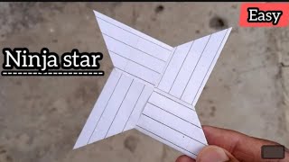 How To Make a Paper Ninja Star Shuriken  Origami [upl. by Akyre521]