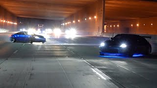 Street Racers DRIFT Whole FREEWAY TOKYO DRIFT Real Life [upl. by Asila986]