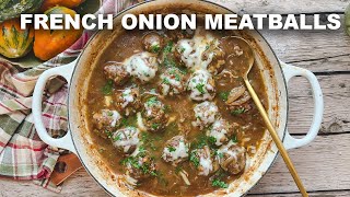 French Onion Meatballs Are Perfect For Fall [upl. by Vedetta872]