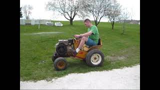 Jacobsen Chief with Farymann Diesel Engine Crank Start and Drive [upl. by Bartle896]