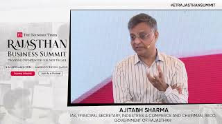 Ajitabh Sharma IAS Principal Secretary shares his vision for ETRajasthan Business Summit [upl. by Darren]