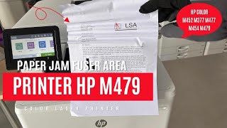 Paper jam Fuser Area Printer HP M452 M377 M477 M454 M479 ASMR [upl. by Adnoraj]