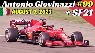 Antonio Giovinazzi 99 amp Ferrari SF21 Testing Day  August 1 2023  Pista di Fiorano [upl. by Ainar443]