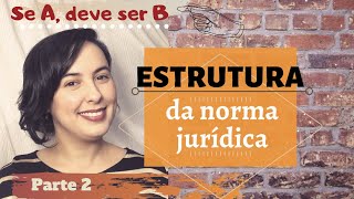 Estrutura da norma jurídica  Parte 2 EXEMPLOS [upl. by Holt]