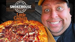 LITTLE CAESARS® Smokehouse Pizza Review [upl. by Akiemat]