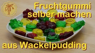 Fruchtgummi selber machen  aus Wackelpudding [upl. by Eniamsaj]