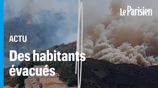 Incendie dans les PyrénéesOrientales  les images impressionnantes du premier grand feu de l’année [upl. by Yelsnit]